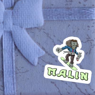 Autocollant Snowboardeur Malin Notebook Autocollant Snowboardeur Malin Notebook Image