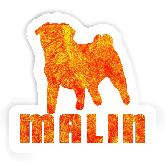 Pug Sticker Malin Notebook Image