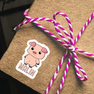 Porcelet Autocollant Malin Notebook Porcelet Autocollant Malin Gift package Image