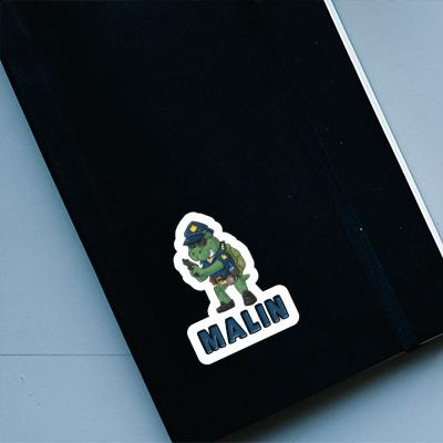 Officer Sticker Malin Notebook Officer Sticker Malin Gift package Image