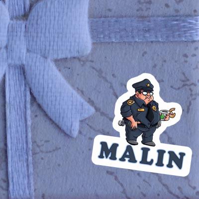 Sticker Police Officer Malin Notebook Sticker Police Officer Malin Gift package Image