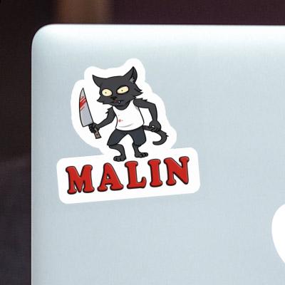 Sticker Psycho Cat Malin Notebook Sticker Psycho Cat Malin Gift package Image
