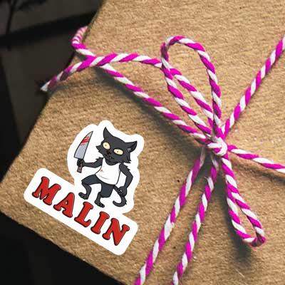 Sticker Psycho Cat Malin Notebook Sticker Psycho Cat Malin Notebook Image