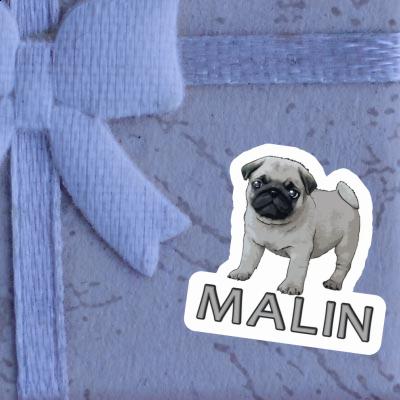 Malin Sticker Pug Notebook Malin Sticker Pug Gift package Image