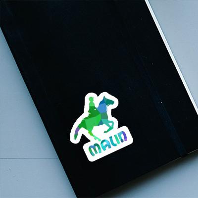 Sticker Malin Horse Rider Notebook Image
