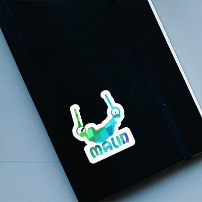 Malin Sticker Ring gymnast Notebook Image
