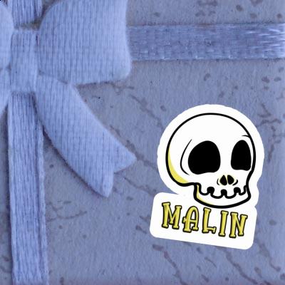 Malin Sticker Skull Notebook Image