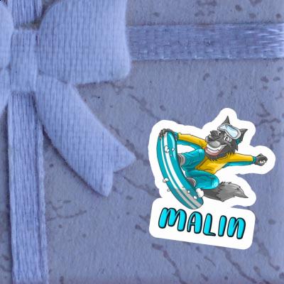 Sticker Snowboarder Malin Gift package Image