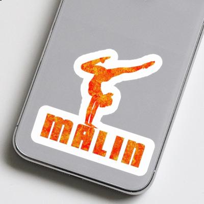 Yoga Woman Sticker Malin Yoga Woman Sticker Malin Image