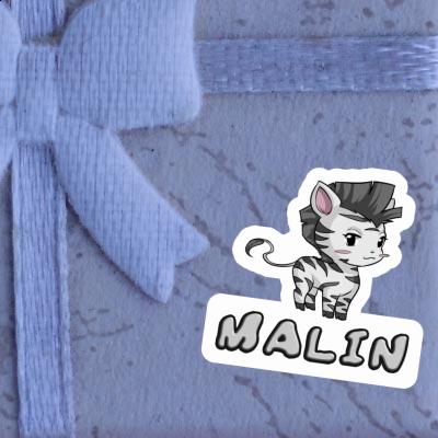 Malin Sticker Zebra Notebook Image