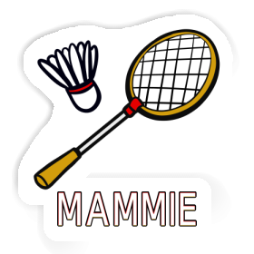 Sticker Mammie Badminton Racket Image