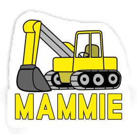 Sticker Mammie Excavator Image