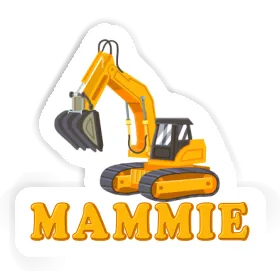 Excavator Sticker Mammie Image