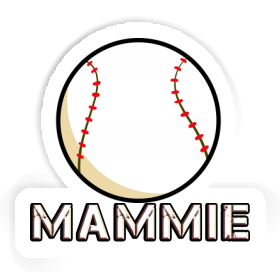 Mammie Sticker Baseball Image