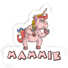 Sticker Smoking Unicorn Mammie Image