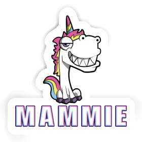 Sticker Mammie Grinning Unicorn Image