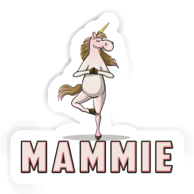 Mammie Sticker Yoga Unicorn Image