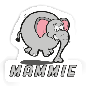 Sticker Jumping Elephant Mammie Image