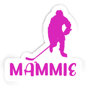 Sticker Mammie Hockey Player Image