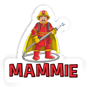 Mammie Sticker Firefighter Image