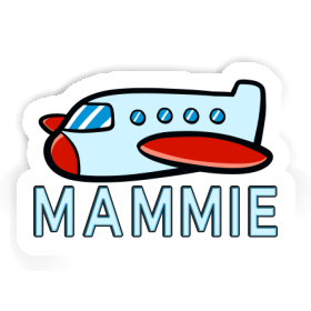 Mammie Sticker Airplane Image