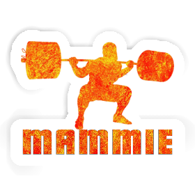 Mammie Sticker Weightlifter Image