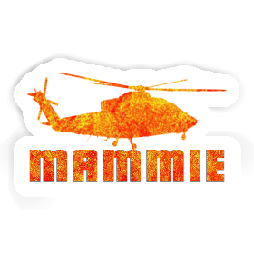 Sticker Mammie Helicopter Image