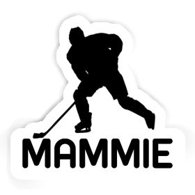 Mammie Sticker Hockey Player Image