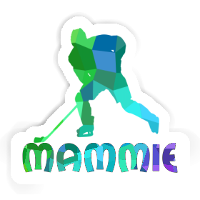 Hockey Player Sticker Mammie Image