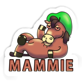 Sticker Lying horse Mammie Image