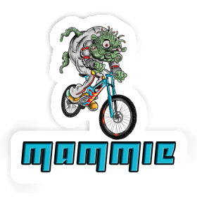 Mammie Sticker Downhill Biker Image