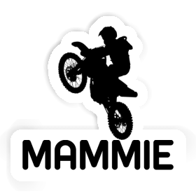 Motocross Rider Sticker Mammie Image