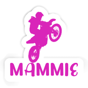 Motocross Rider Sticker Mammie Image