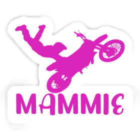 Motocross Rider Sticker Mammie Image