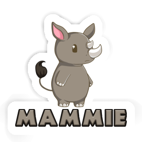 Sticker Rhinoceros Mammie Image