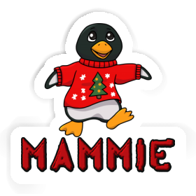 Sticker Mammie Christmas Penguin Image