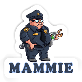 Sticker Mammie Police Officer Image