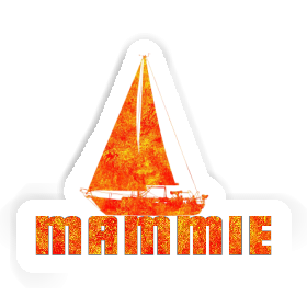 Mammie Sticker Sailboat Image