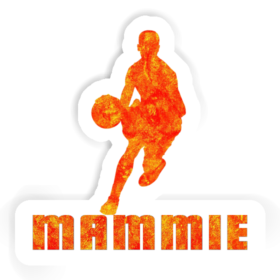 Sticker Mammie Basketball Player Notebook Image