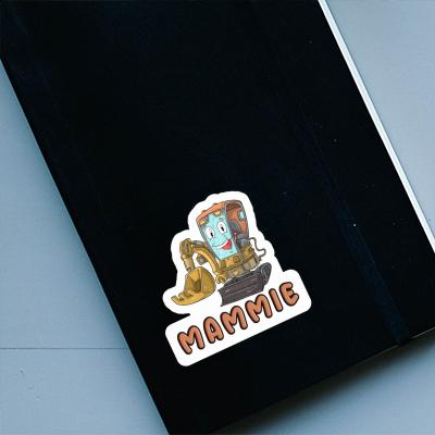 Sticker Mammie Little Excavator Notebook Image