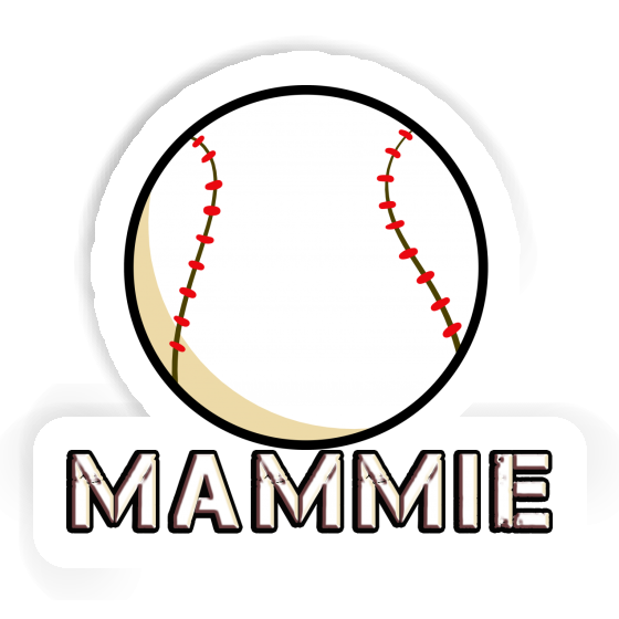 Mammie Sticker Baseball Laptop Image