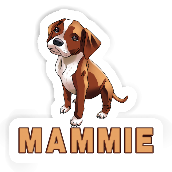 Sticker Mammie Boxer Dog Image