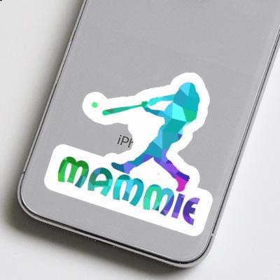 Mammie Sticker Baseball Player Laptop Image