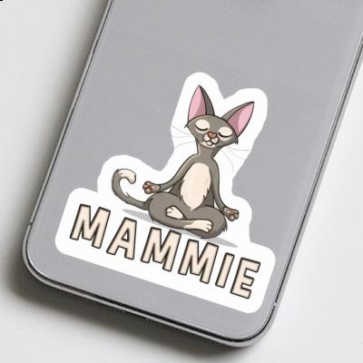 Mammie Sticker Yoga Cat Image