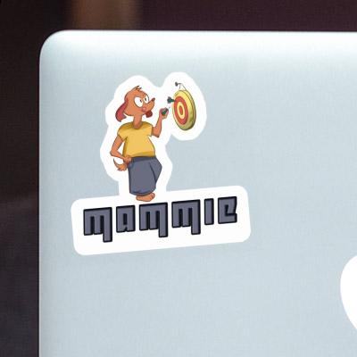 Sticker Mammie Darts Player Laptop Image