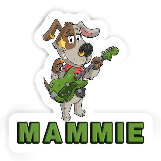 Mammie Sticker Guitarist Image