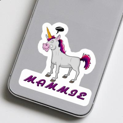 Sticker Mammie Angry Unicorn Notebook Image