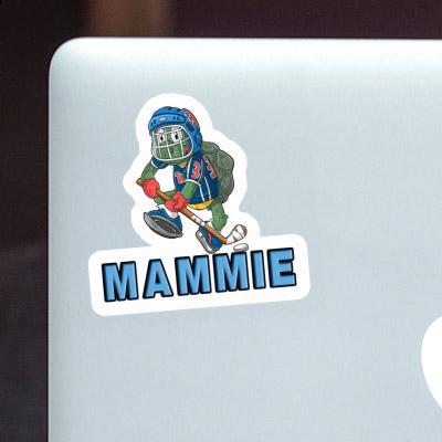 Sticker Hockey Player Mammie Laptop Image