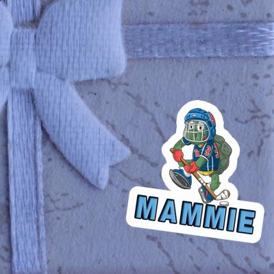 Sticker Hockey Player Mammie Laptop Image