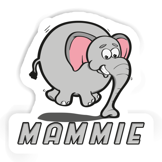 Sticker Jumping Elephant Mammie Laptop Image